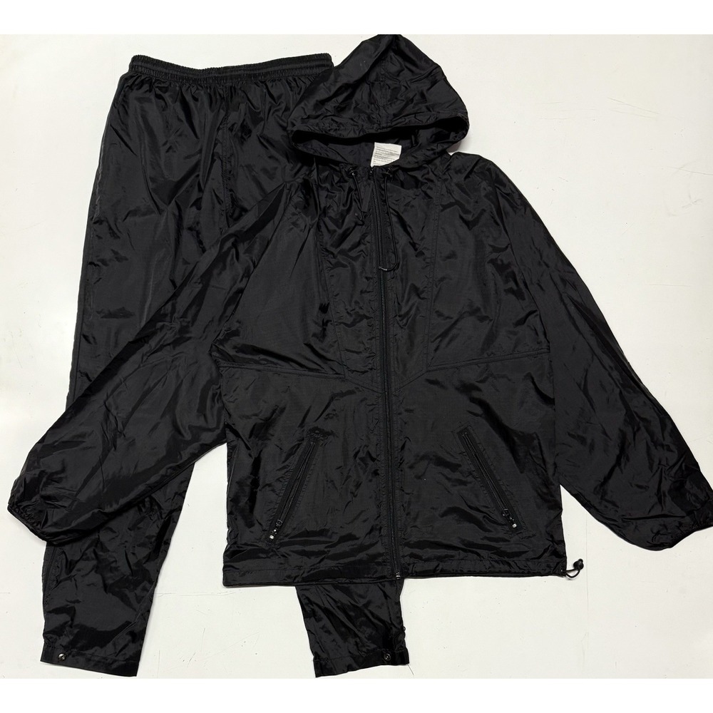 Helly Hansen Men's Small Nylon Tracksuit Windbreaker Black Running Jogging